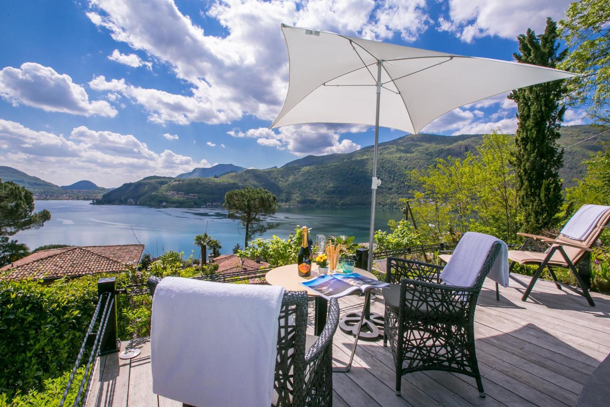 Morcote Magic View - Happy Rentals Eksteriør billede