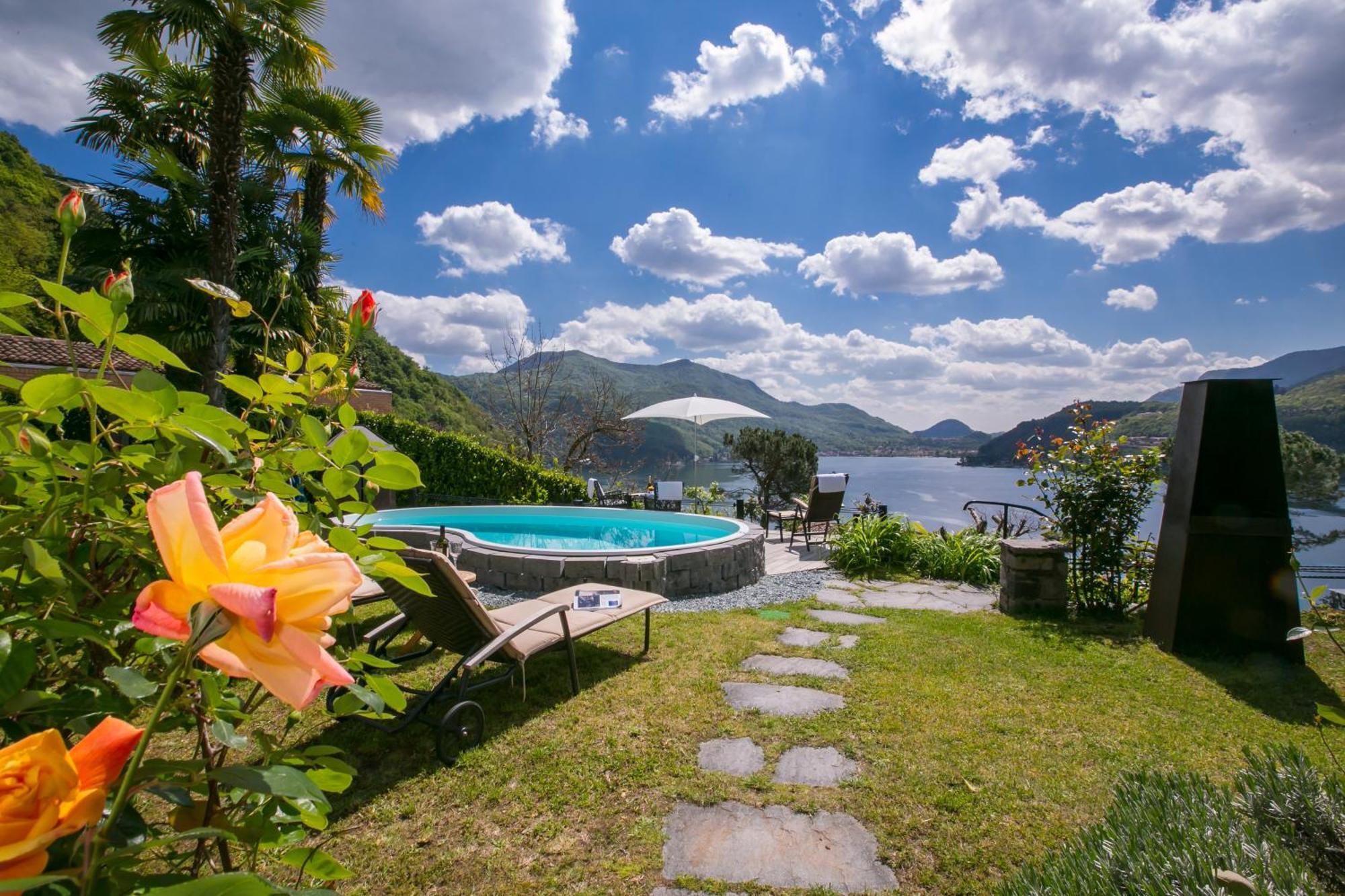 Morcote Magic View - Happy Rentals Eksteriør billede