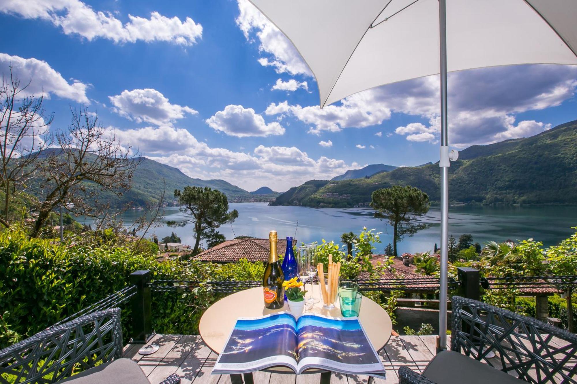 Morcote Magic View - Happy Rentals Eksteriør billede